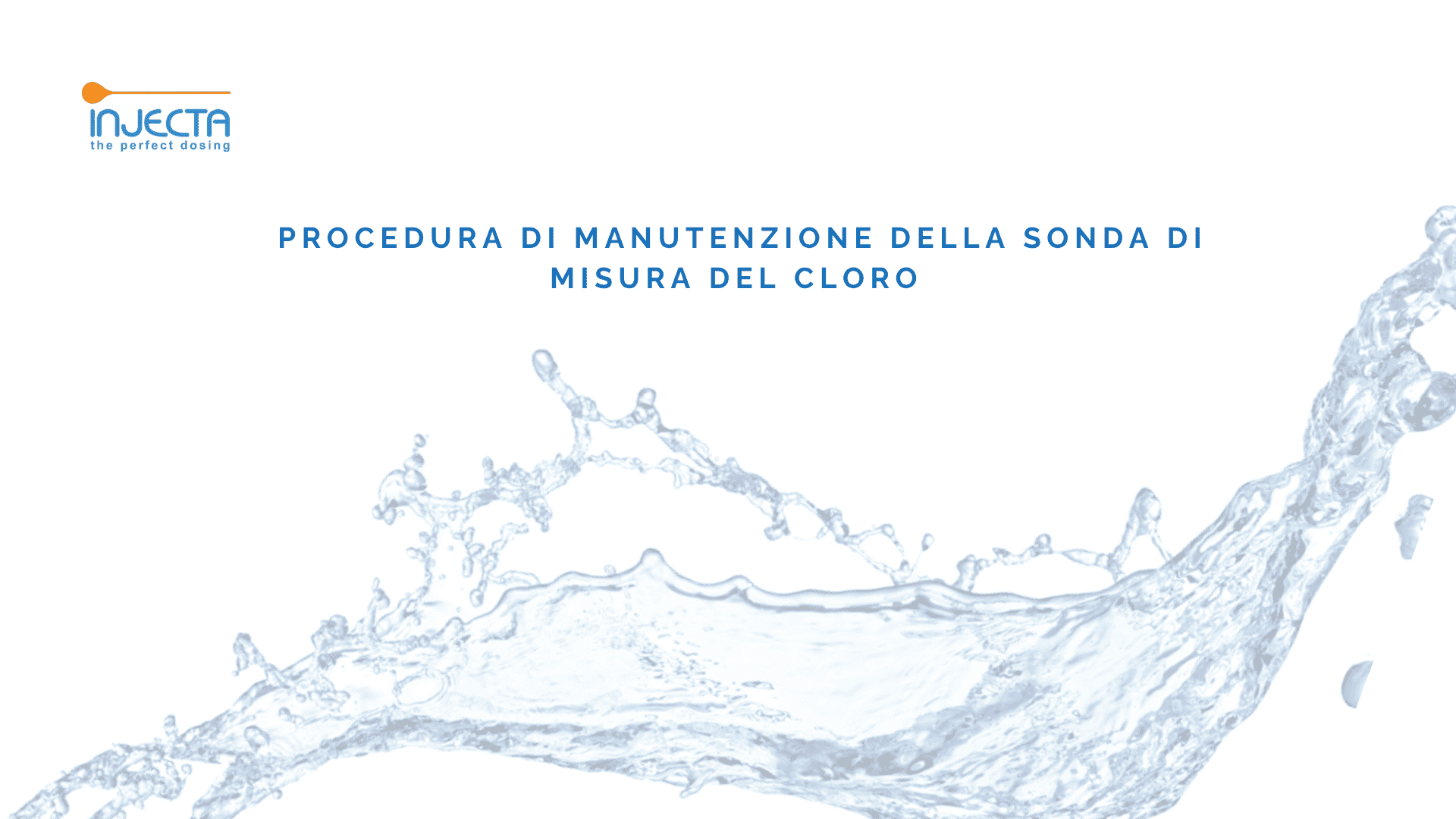 Procedura di manutenzione della sonda di misura del cloro